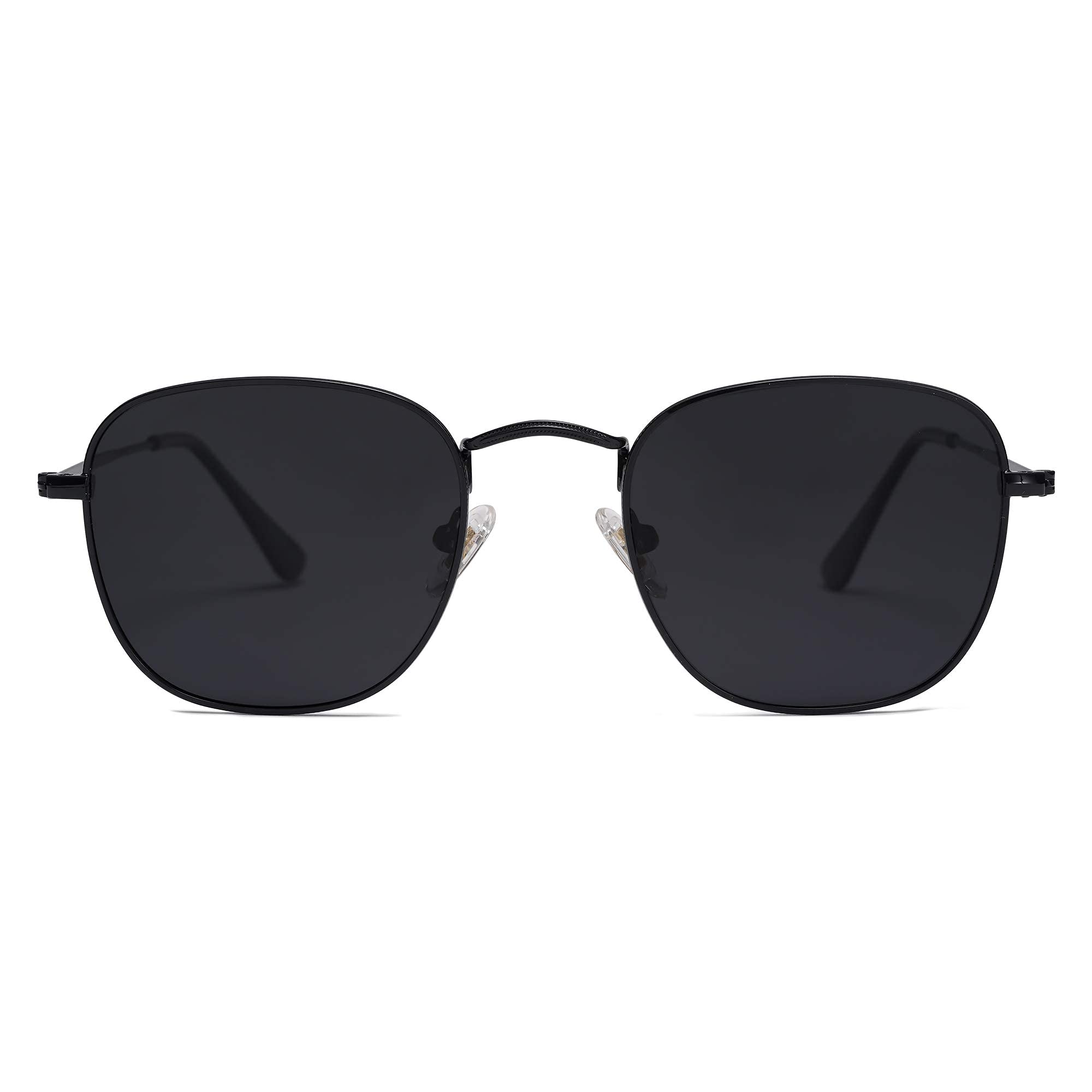 SOJOS Small Square Polarized Sunglasses for Women Men Classic Vintage Retro Styl