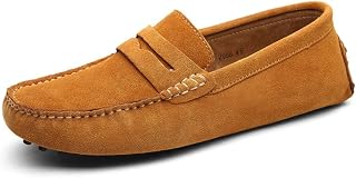 Men's Loafers Leather Fashion Slip-on Shoes Driver Shoes Casual Flat Shoes 38-49 EU
