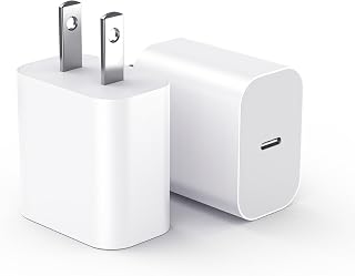 USBC Charger Block for iPhone 18 Charging Plug,MFI Certified Fast USB C Wall Cube 2Pack Power Adapter for iPhone 18/Duo/17/Air/16/15/e/Pro/Plus/Pro Max/14/13/12/11,for iPad Air/Mini USB-C Brick Box