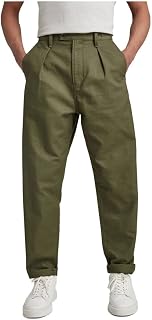 G-STAR Men's Pleated Chino Relaxed Tapered
