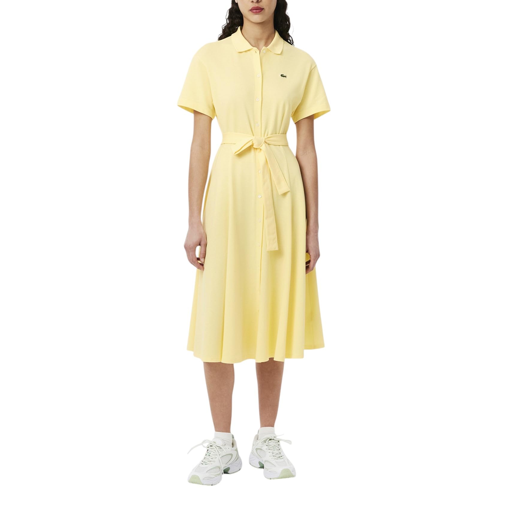 Lacoste Women's Flared Mini Pique Polo Dress