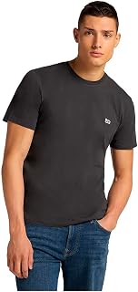 Lee - Men's T Shirt - Regular Fit - SS Patch Logo Tee - Washed Black