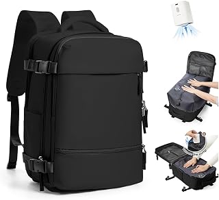 SZLX Ryanair 40 x 30 x 20 x 20 Vacuum Travel Backpack Ryanair Wizzair Women's Waterproof Hiking Backpack Casual Laptop 14 Inch with USB Charging Port Shoe Compartment