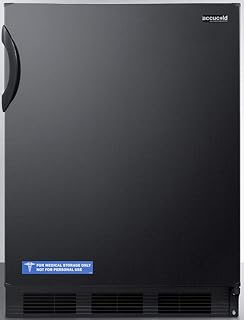 Summit 24" Undercounter Refrigerator, Black - AL752BK | 5.5 Cu.Ft. Capacity, Freestanding, ADA Compliant, Deep Shelf Space.