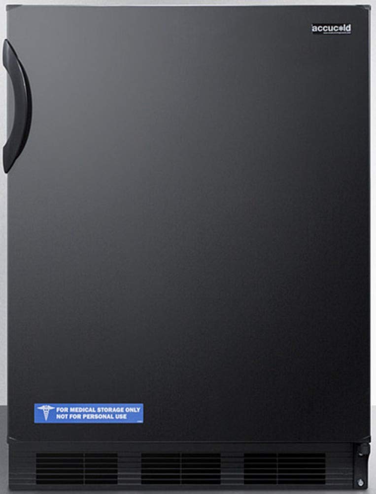 Summit 24" Undercounter Refrigerator, Black - AL752BK | 5.5 Cu.Ft. Capacity, Fre