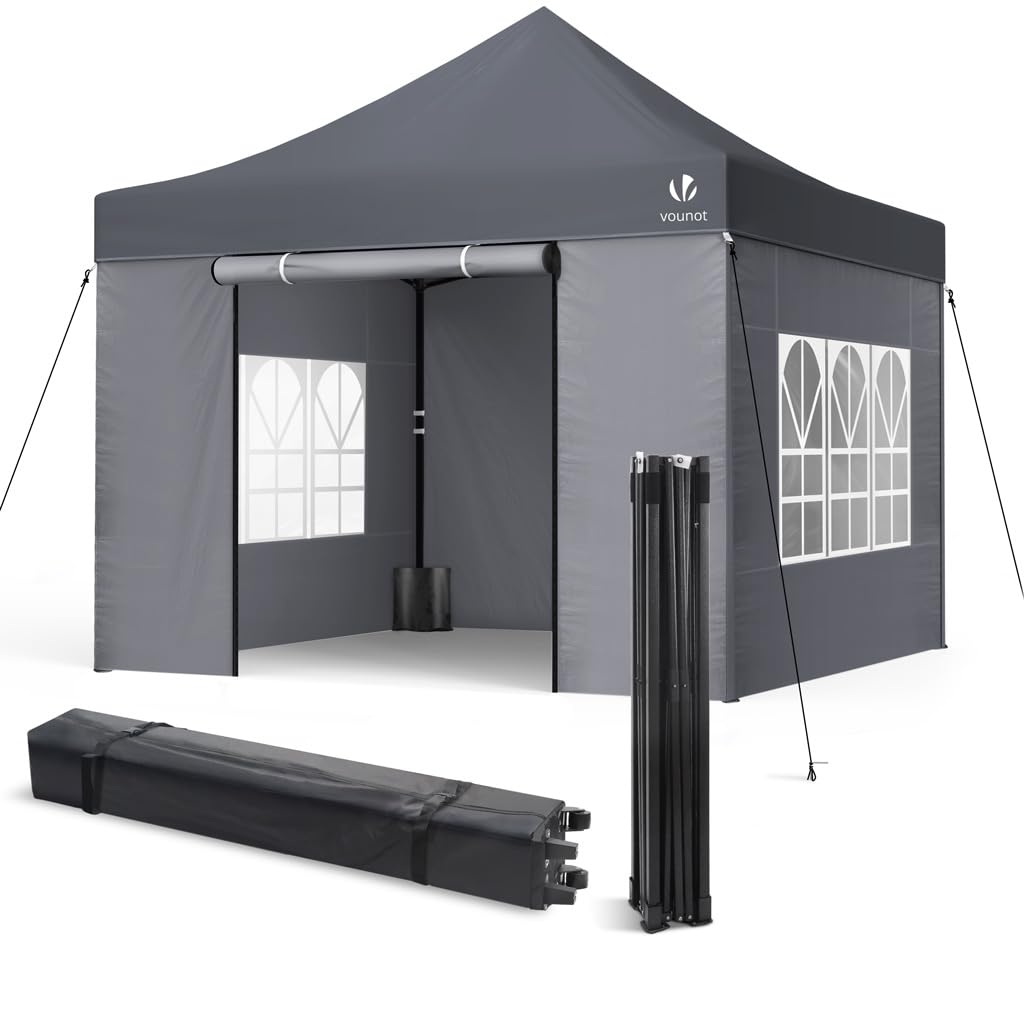 VOUNOT® 3x3m Heavy Duty Gazebo with 4 Sides, Pop up Gazebo Fully Waterproof Part