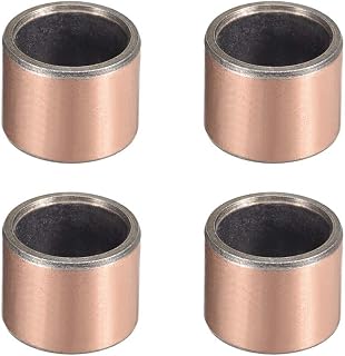Sleeve Bearing 12mm Dia x 15mm OD x 12mm Length, Oil Free Wrapped Plain Bearings (Pack of 4)