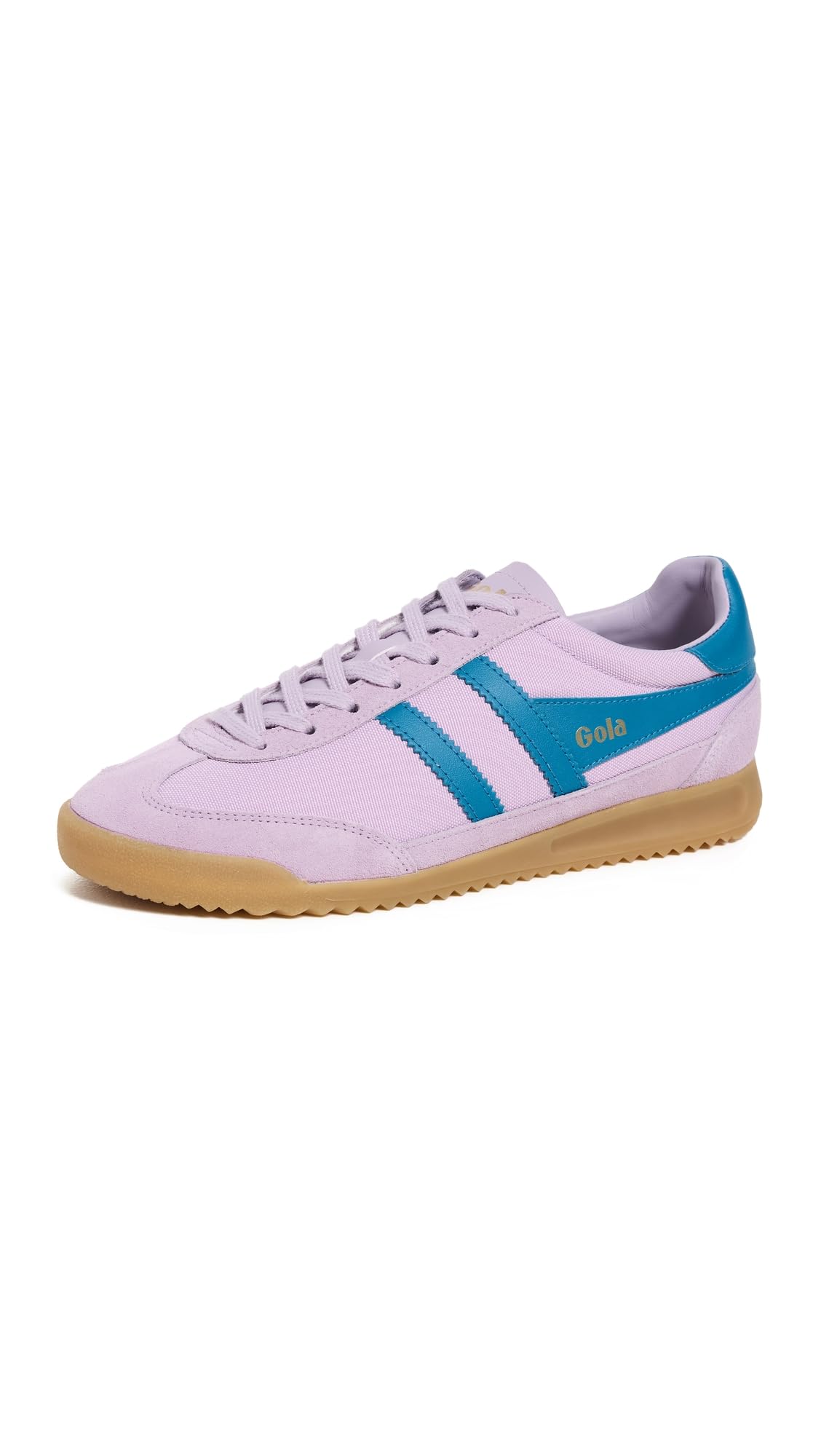 Gola Tornado Womens Fashion Trainers in Green Coral Pink