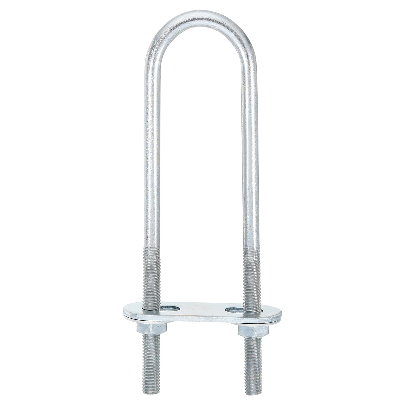 Round U Bolts, 1 Set 23mm Inside Width 120mm Length M6 Galvanized Carbon Steel U