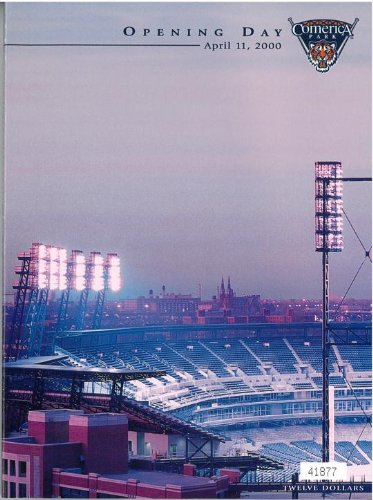 Comerica Park Inaugural Game Program - Embossed Limited Edition
