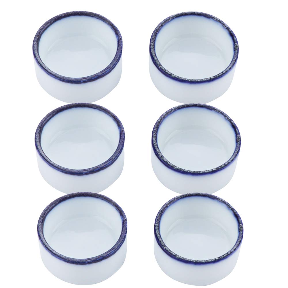 6 Pcs Spider Micro Water Bowl Mini Ceramic Dish for Spider Tarantula Millipede T