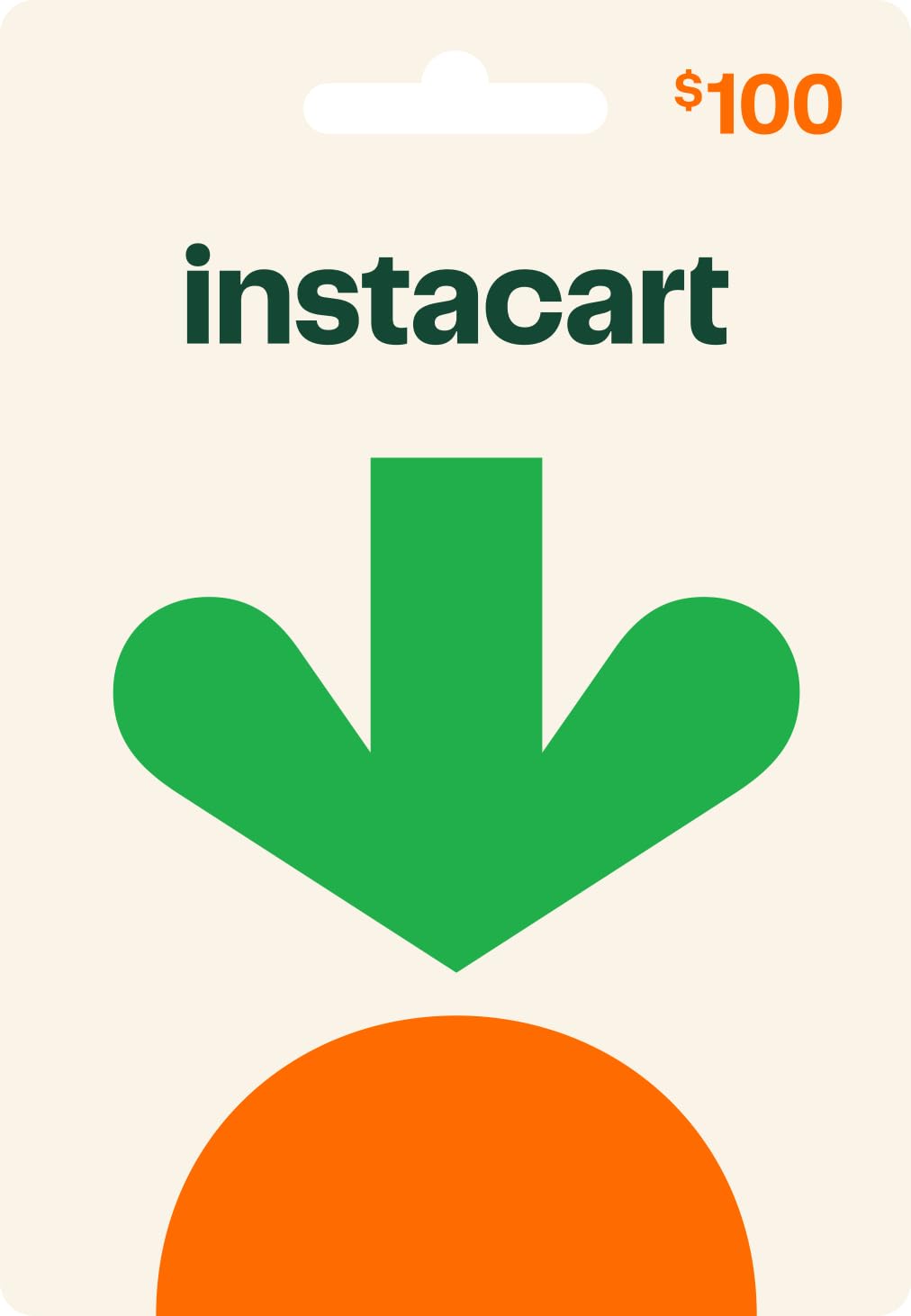 Instacart Physical Gift Card - $100