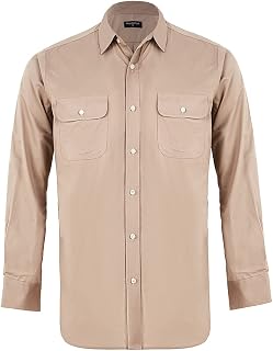 PASHARTUK Wrinkle Free Regular Fit Mens Button Down Shirts Long Sleeve Dress Shirts for Men