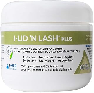 I-Med Pharma I-Lid 'N Lash | Daily Cleansing Gel for Lids and Lashes (60 Wipes) (I-Lid 'N Lash Plus)