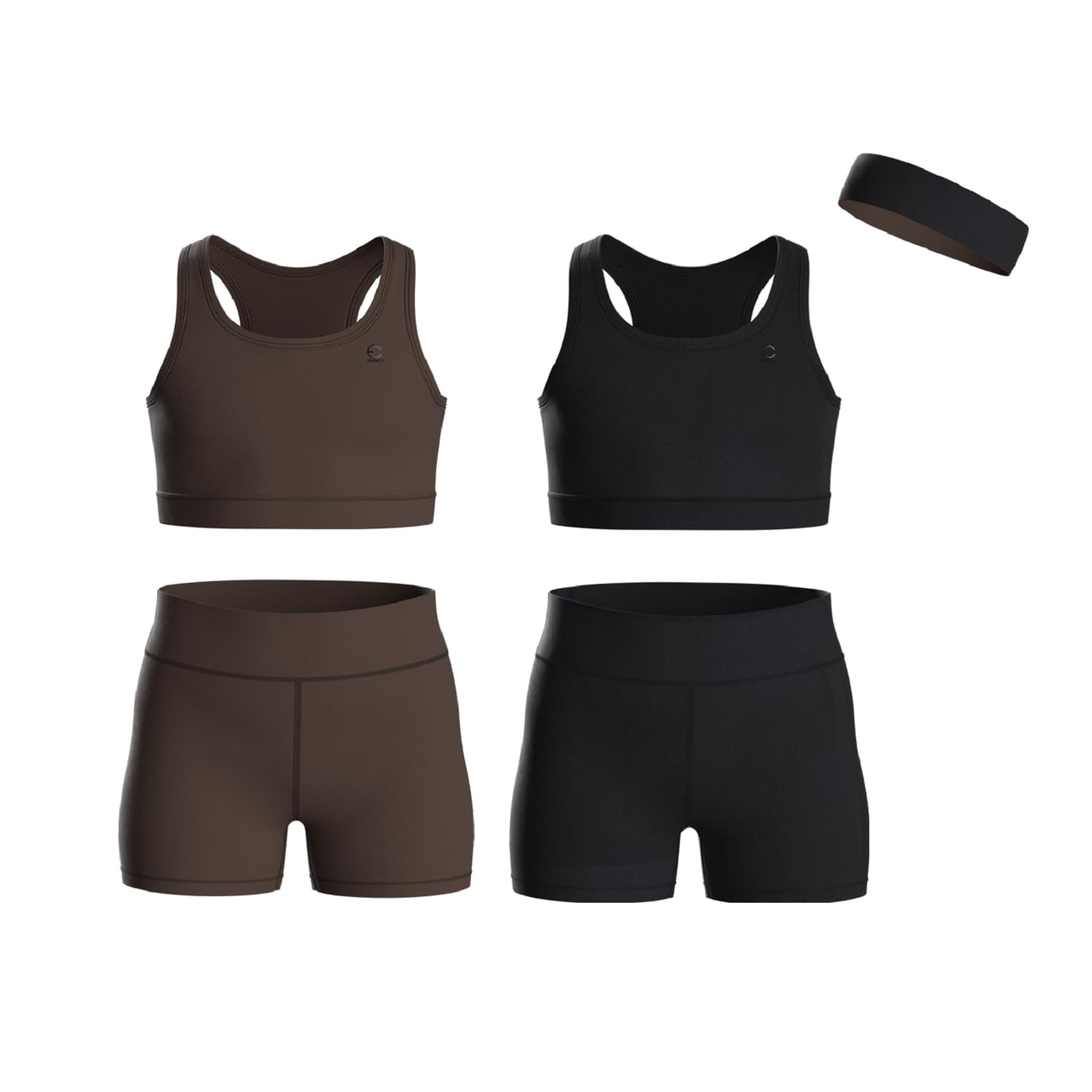 Girls Clothing Athletic Sets Sleeveless Crop Tank Tops & Bike Shorts Cheer, Gymn