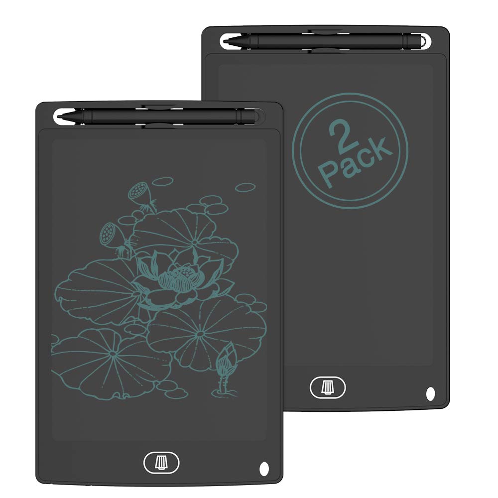 [2 Pack] LCD Writing Tablet,TIQUS 8.5 Inch Electronic Writing Board with Memory 