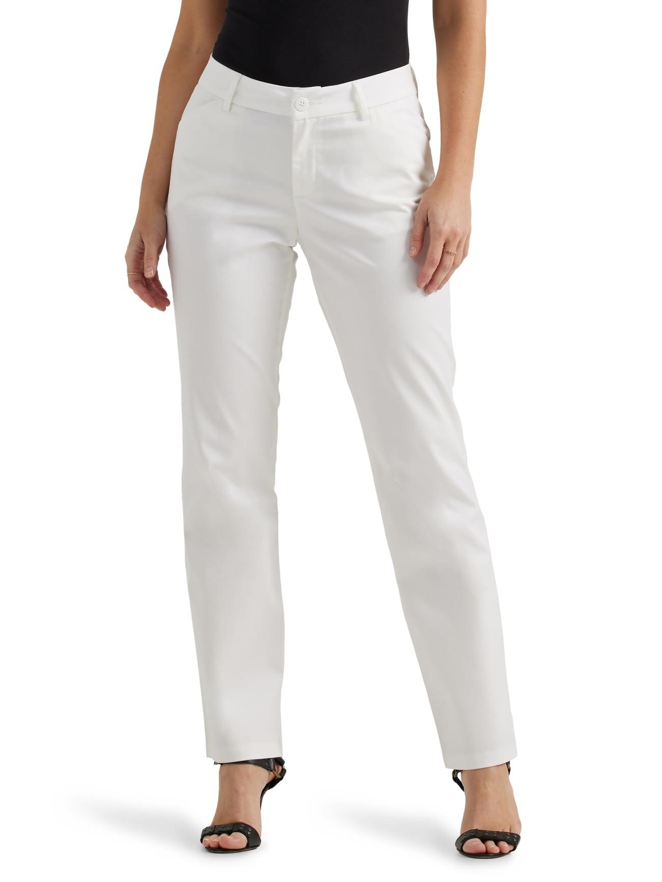 Lee Womens Wrinkle Free Relaxed Fit Straight Leg Pant