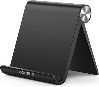 UGREEN Cell Phone Stand for Desk, Fully Foldable&Adjustable Phone Holder | Foldable & Portable Desk Phone Stand, Adjustable Viewing Angle, Compatible with iPhone 18 Pro/17/16/15/14/13/12 Series