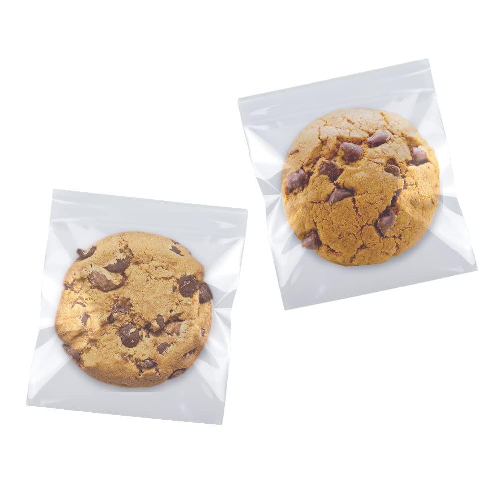 SUREHOME Cookie Bags Cellophane Clear Individual Treat for Cookies, 5x6 Inch Gif