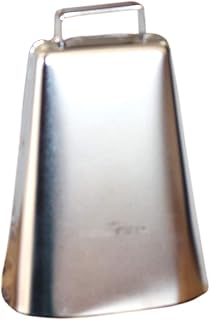 HILASON 5" Pro Rodeo Junior Cow Bull Riding Kentucky Rope Bell Nickel Plated