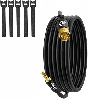 Type B 3.5mm 1/8 Inch TRS to 5-Pin DIN MIDI Audio Cable 10 Ft, Professional Shielded Adapter Cord Gold-Plated for Sound Card Speaker Amplifier Mixer Keyboard Piano Drum Guitar Bang &Olufsen+5 Ties