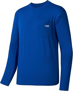 Bassdash Men's UPF 50+ Performance Long Sleeve T-Shirt UV Sun Protection Fishing Hiking Sports Shirts