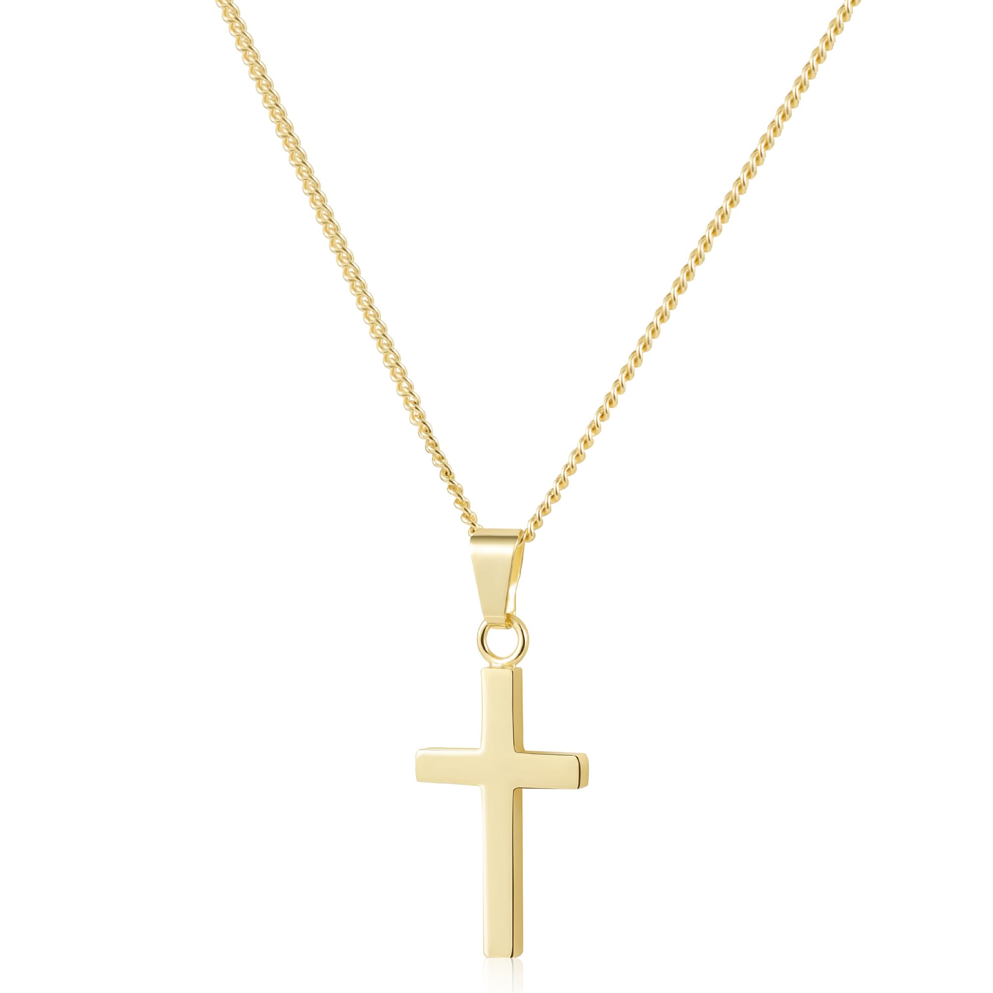 Necklaces for Women Men Gold Silver Crucifix Cross Necklace Pendant Chain