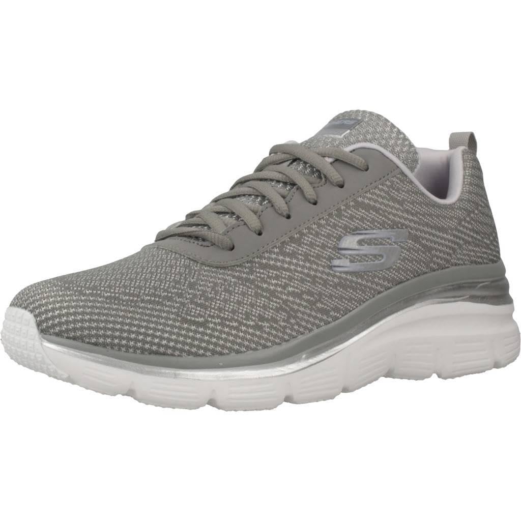 Skechers レディース ファッション フィット ボーダー スニーカー