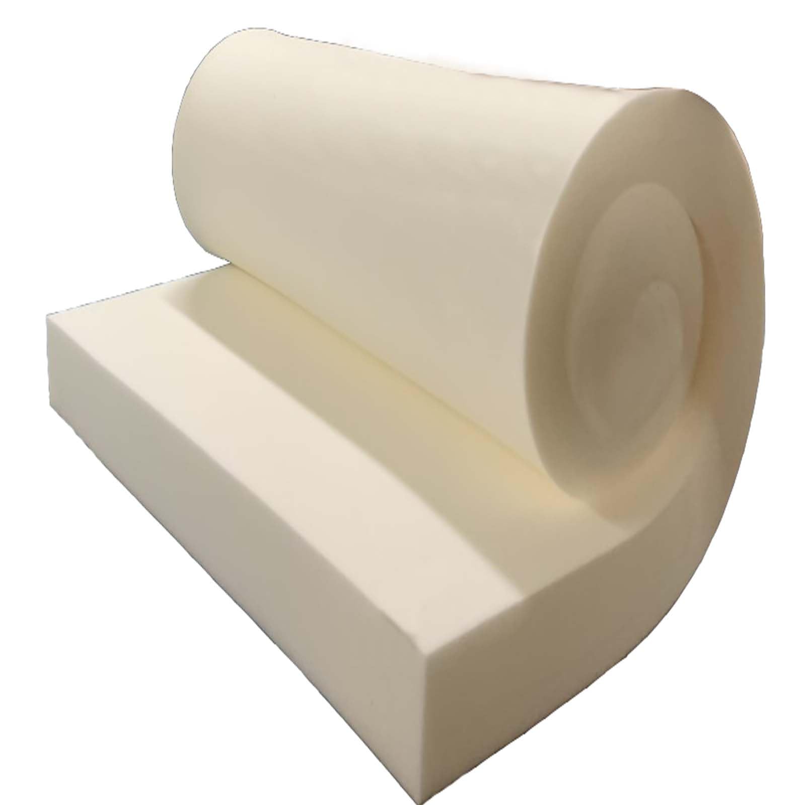 GoTo Foam 1" Height x 24" Width x 72" Length 44ILD (Firm) Upholstery Cushion Mad