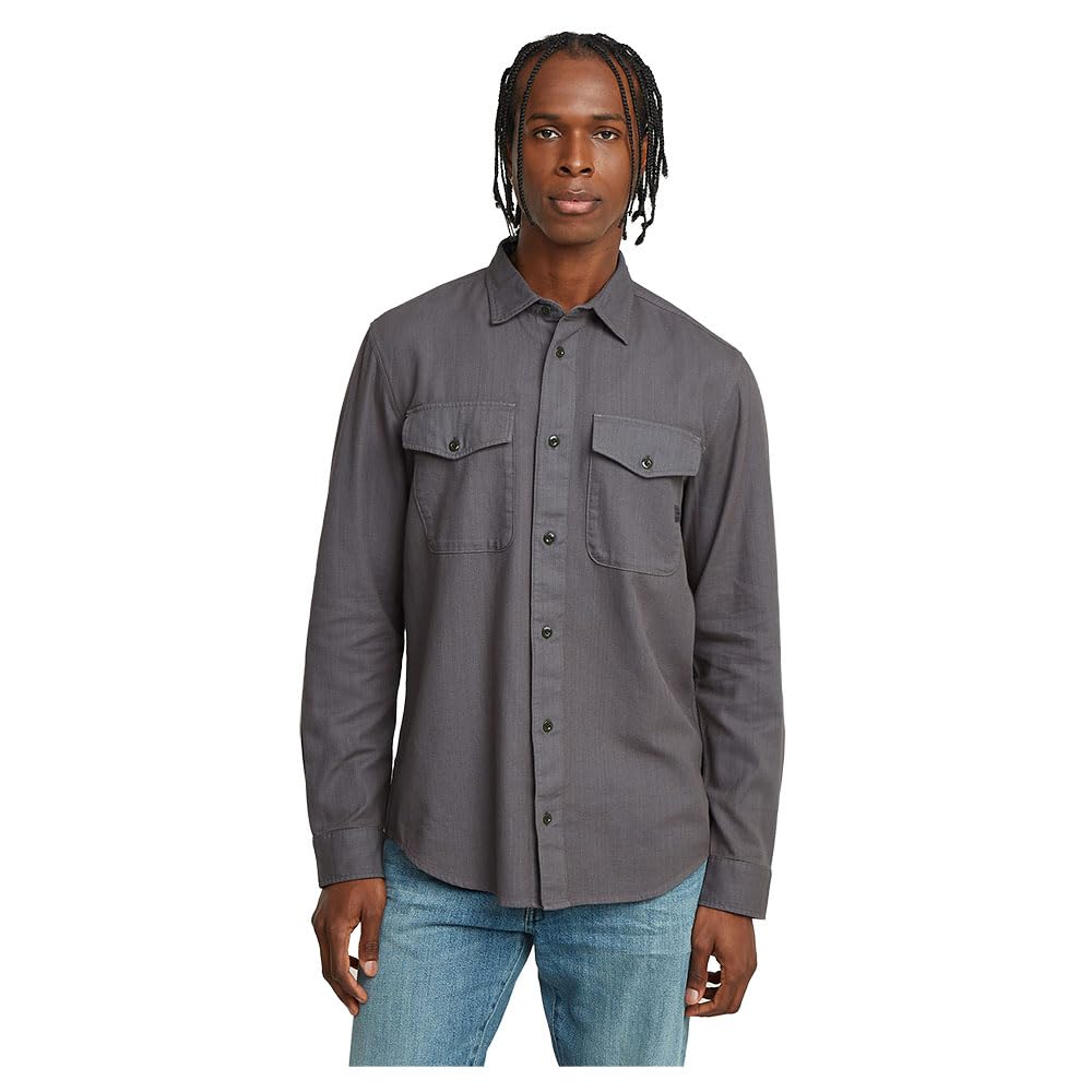 G-STAR Herren Marine Slim Long Sleeve Shirt