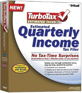 TurboTax Estimated Taxes Quarterly Income Tax Filer Win/Mac