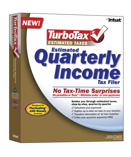 TurboTax Estimated Taxes Quarterly Income Tax Filer Win/Mac