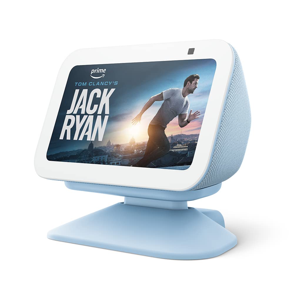 Echo Show 5 (3rd Gen) with Adjustable Stand with USB-C Charging Port, Cloud Blue