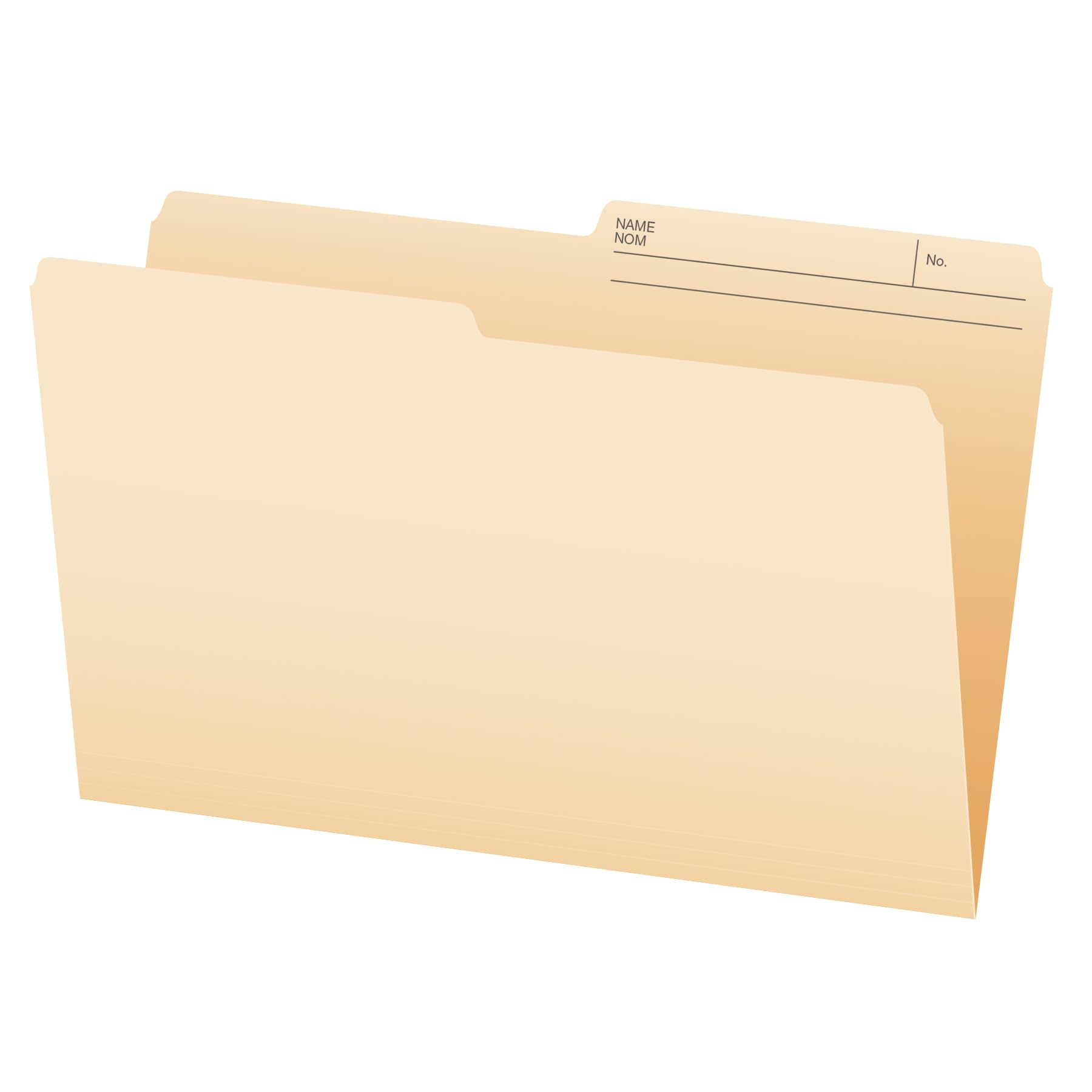Pendaflex File Folders, 1/2 Cut Tab, Legal Size, Manila, Durable Paper Stock, Bo