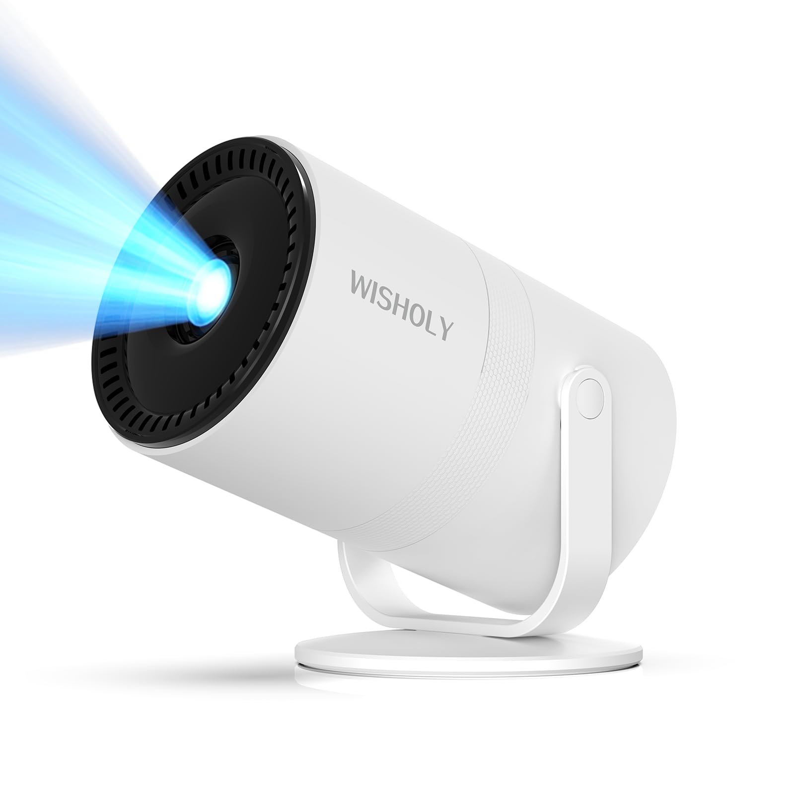 WISHOLY 1080P Mini Projector with WiFi 6 and Bluetooth | Built-in App & Electric