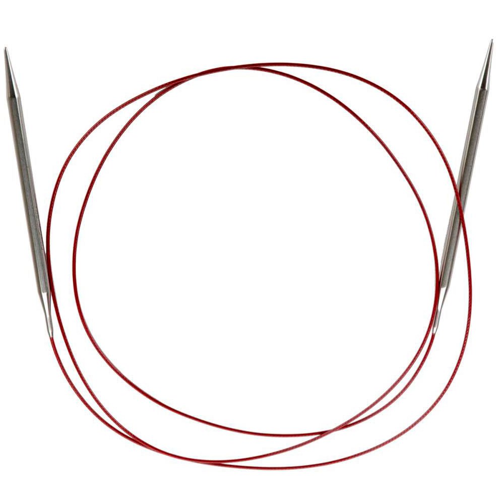 ChiaoGoo Red Lace Circular 60-inch (150cm) Stainless Steel Knitting Needle; Size