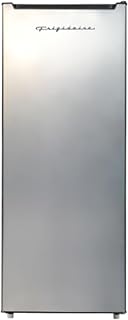 Frigidaire Upright Freezer, 6.5 cu ft, Deep Freeze, Platinum Design Series | Reversible Door, Retro Script, Vinyl Coated Metal Wire Shelving, Compact for Kitchen, RV, Dorm, Cabin, and Trailer