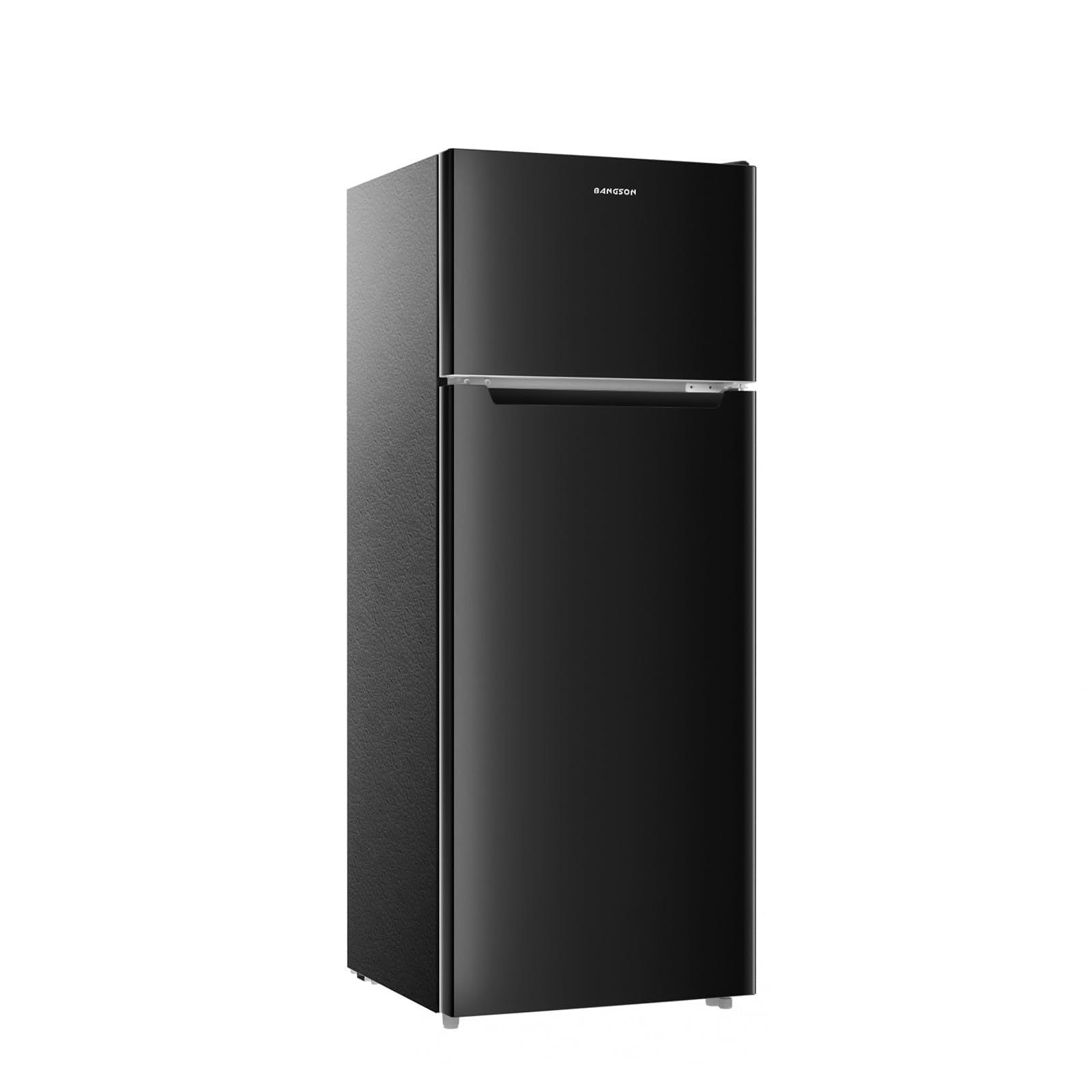 BANGSON 7.7 Cu.Ft Refrigerator with Top Freezer Apartment Size Black | Fridge fo