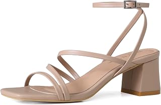 Shoe'N Tale Strappy Block Heel Sandals Women's Ankle Strap