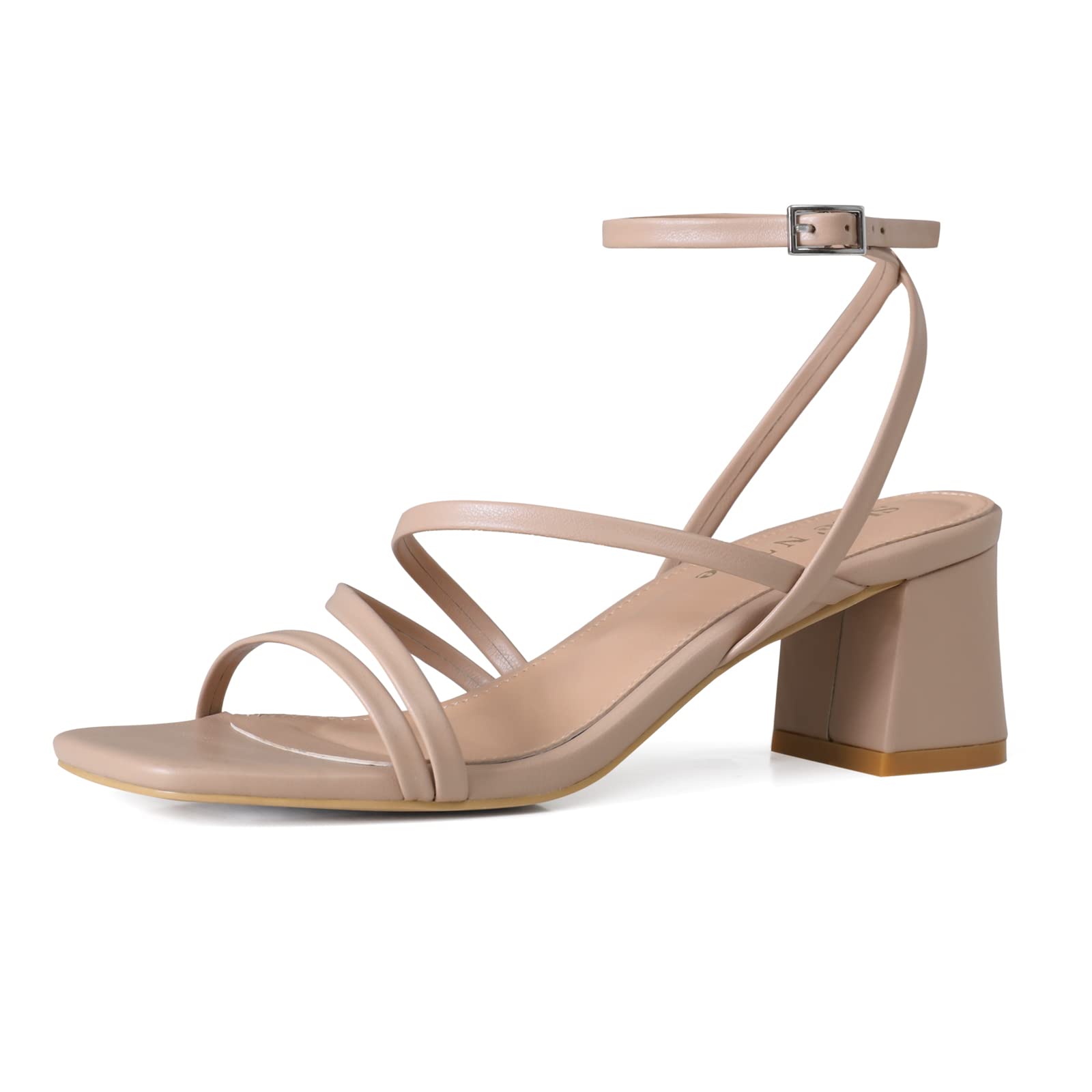 Shoe'N Tale Strappy Block Heel Sandals Women's Ankle Strap