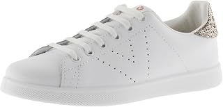 victoria Tenis Leather Sneaker & Back in Glitter & Perforated Logo 1125104 for Girls