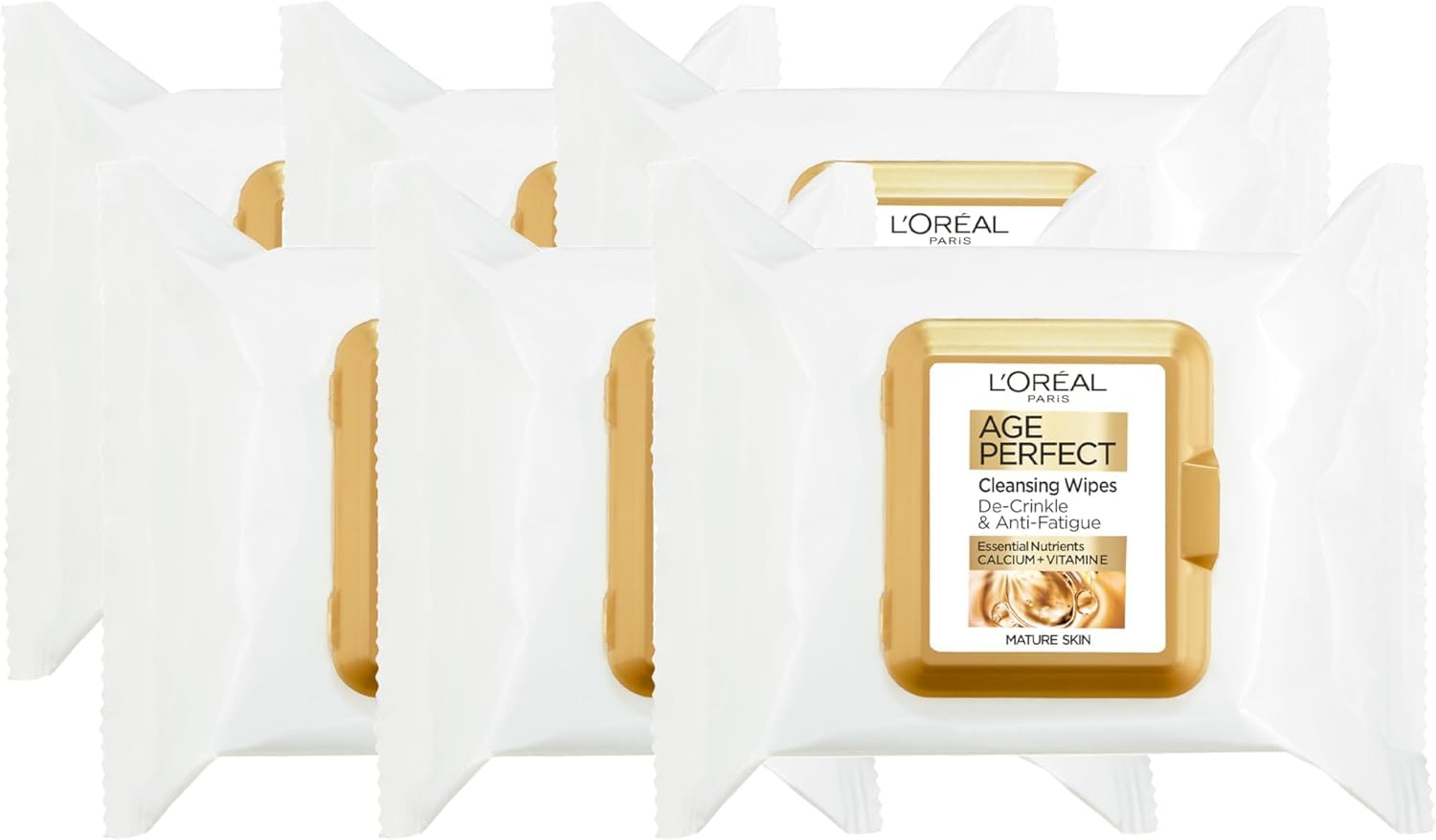 L'Oréal Paris Cleansing Wipes, Age Perfect For Mature Skin 6 Pack (25 Each) | Ea