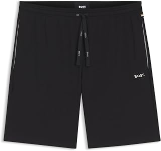 BOSS Herren Mix&Match Short CW Shorts aus elastischer Baumwolle mit Kontrast-Logo und Kordelzug