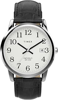 Timex Men's Easy Reader 35mm Date Window Leather Strap Watch
