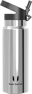 Sparrow Insulated Water Bottle with Straw Metal Bottles 500ml/750ml/1L/1.5L