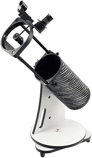 Sky-Watcher Sky-Watcher Heritage 130mm Tabletop Dobsonian 5-inch Aperture Telescope – Innovative Collapsible Design – Easy to Use, Perfect for Beginners, Black/White (S11705)