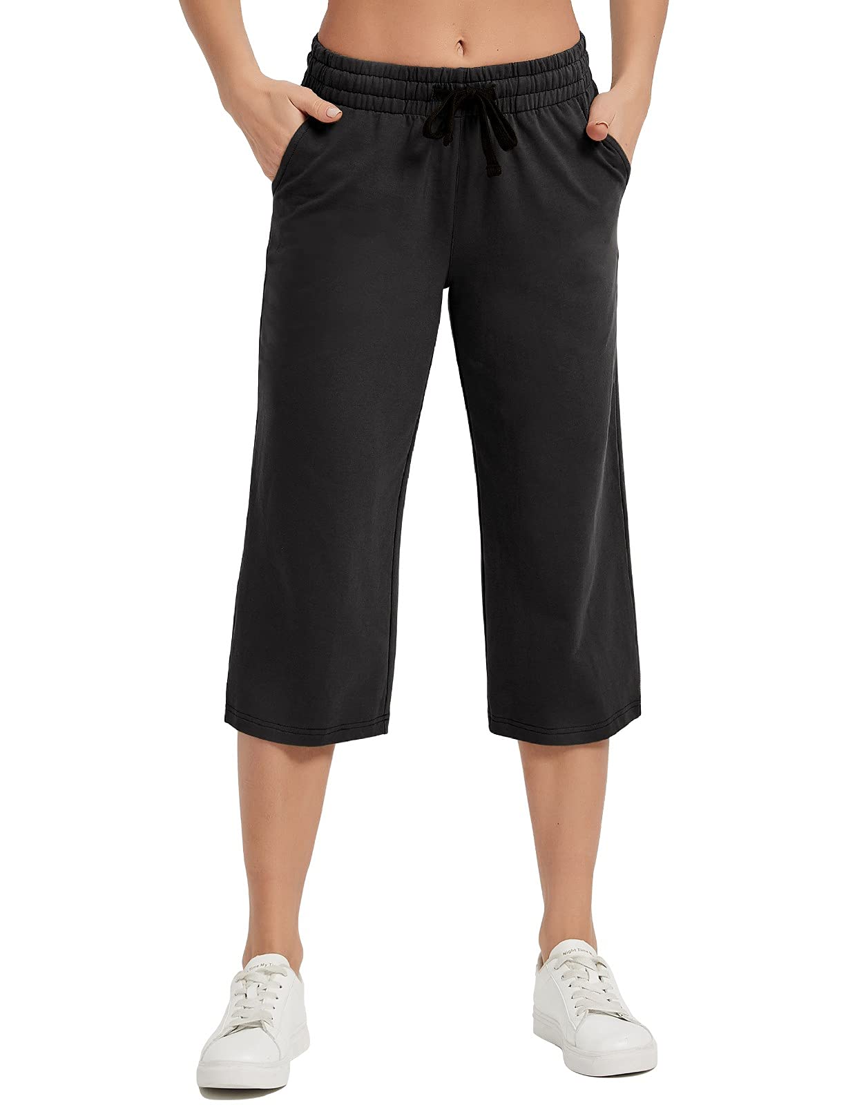 SPECIALMAGIC Women's Capri Pants Cotton Capri Sweatpants