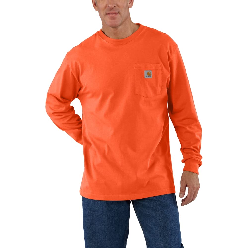 Carhartt Loose Fit Heavyweight Long-Sleeve Pocket Men's Sports T-Shirt (Pack of 