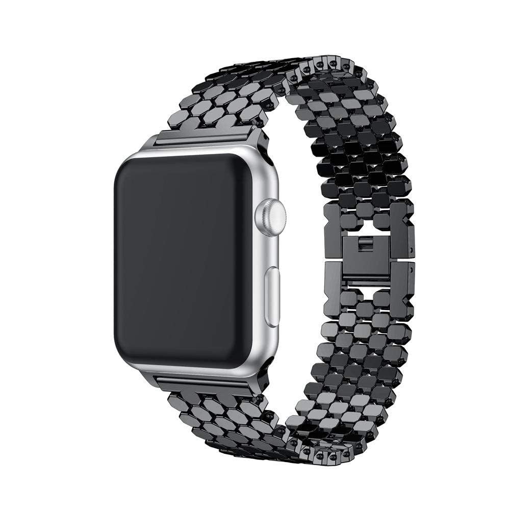 Dragon Scale Texture Metal Watch Band Compatible with Apple Watch Band 49mm 46mm