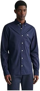GANT Slim Poplin Shirt Camisa de Vestir Hombre (Pack de 1)
